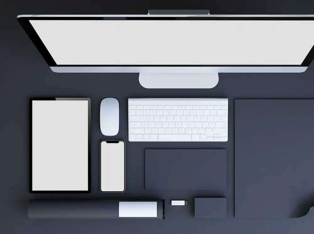 on retrouve les différents supports , mobile, tablette, desktop